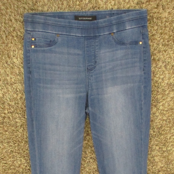 Liverpool Jeans Women's 10 Baxter Ankle Legging Pull On‎ Stretch High Rise Denim - Picture 3 of 9